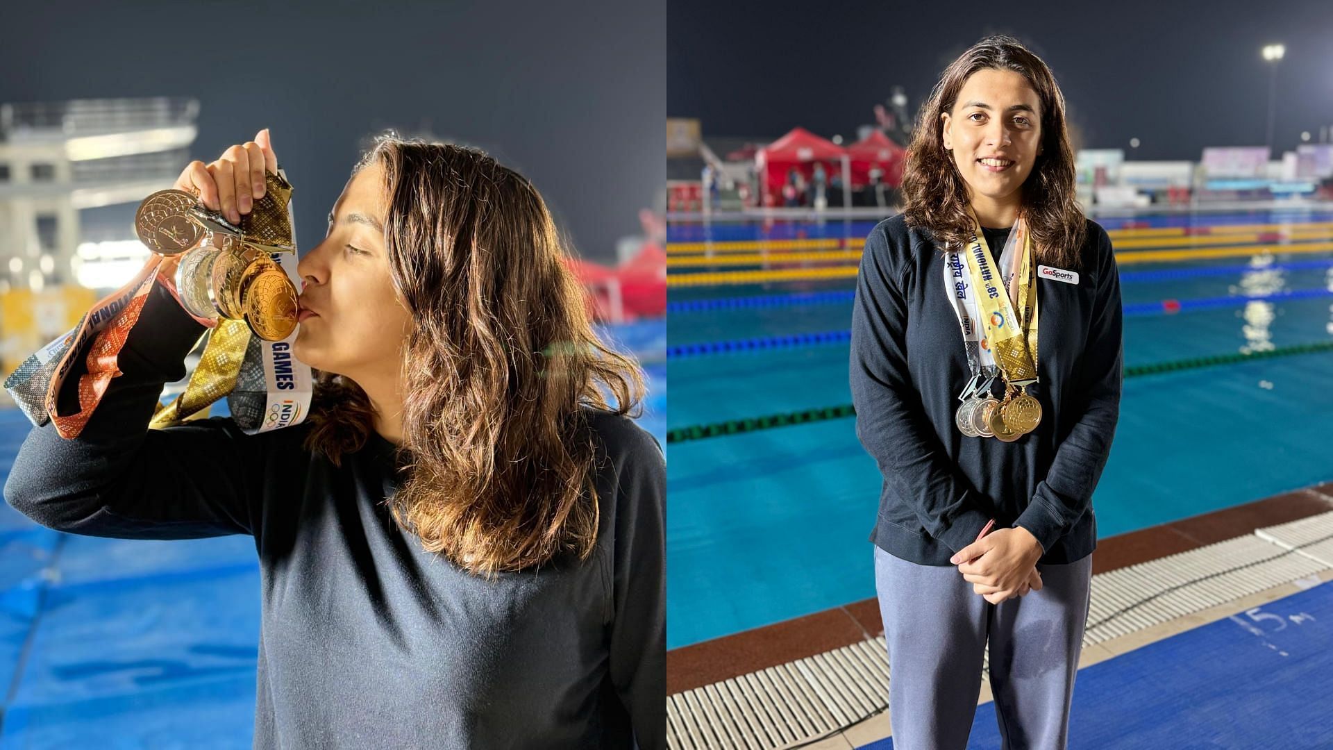 &ldquo;I&rsquo;ll represent India at the 2028 Olympics&rdquo; - Swimmer Bhavya Sachdeva on her dreams after winning five medals at National Games 2025 (Images via Bhavya Sachdeva)