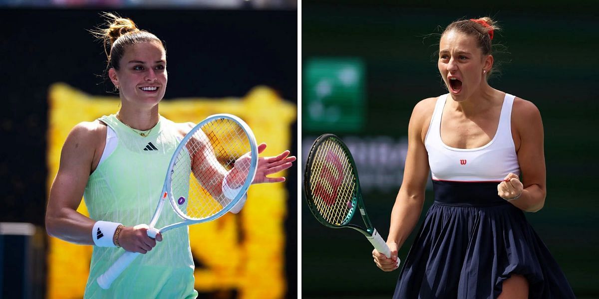 Maria Sakkari and Marta Kostyuk will be in action on Day 1 of the Qatar Open 2025. (Photos: Getty)