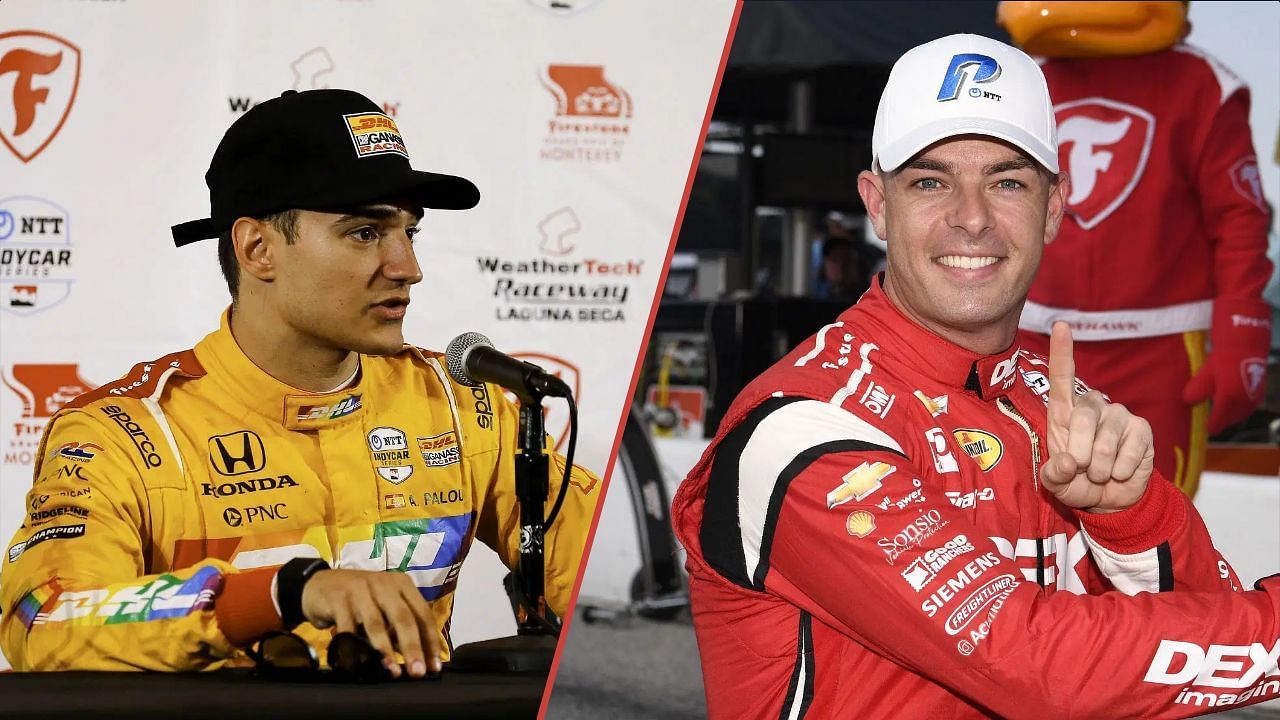 IndyCar drivers Alex Palou and Scott McLaughlin | Image via Getty