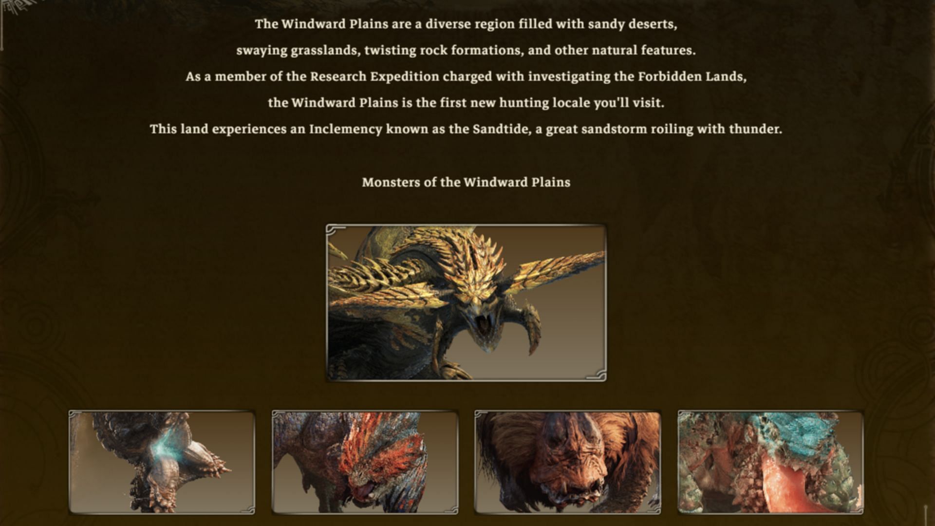 Rey Dau can be found in Windward Plains&#039; Monster Hunter Wilds (Image via Capcom)