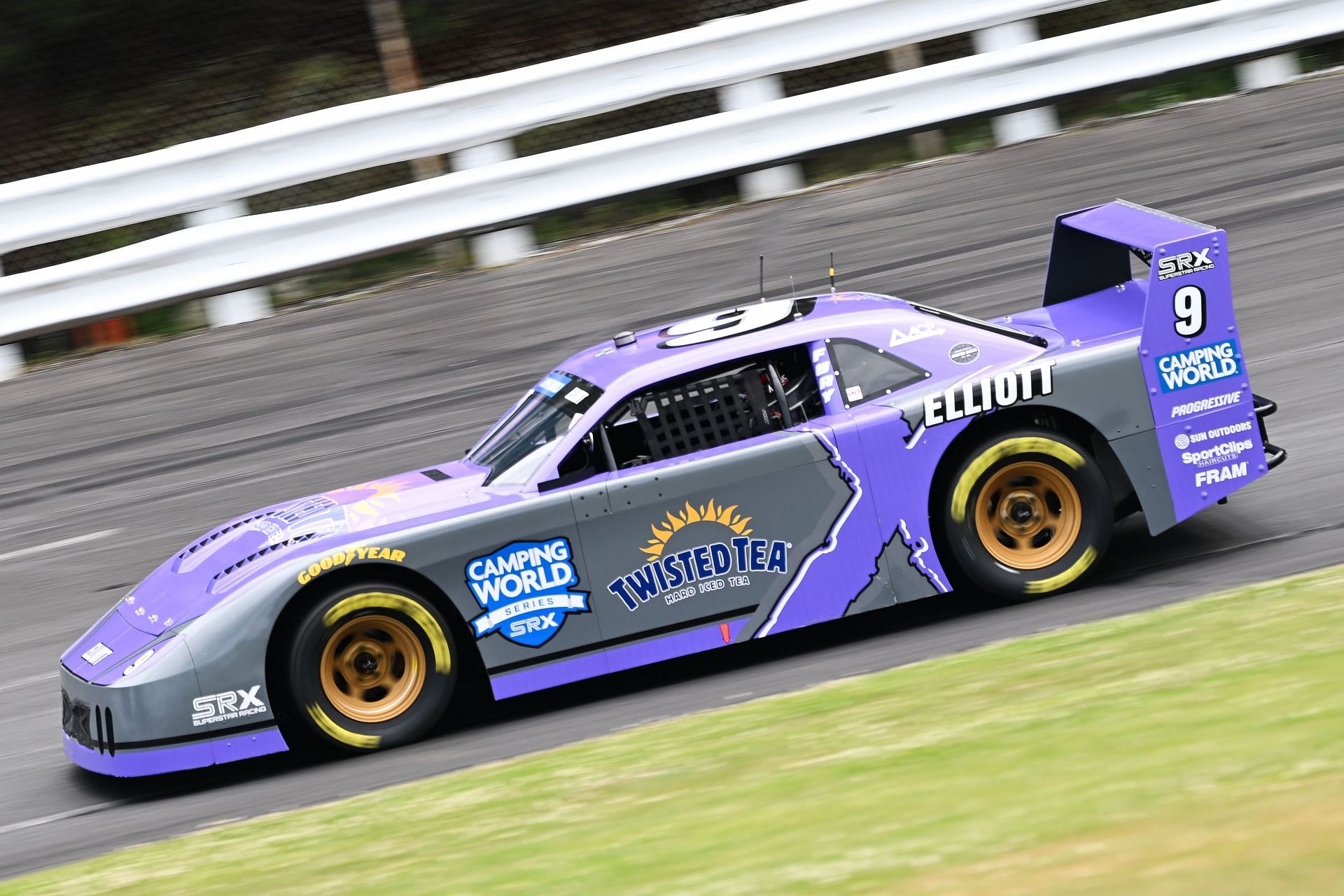 Bill Elliott, driver of the #9, practices during the Camping World Superstar Racing Experience event at Stafford Motor Speedway on July 2, 2022 in Stafford, Connecticut - Source: Getty