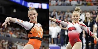 Olympic gold medalist Jade Carey drops 2-word reaction on reunion with Paris team alternate Joscelyn Roberson amid college gymnastics season