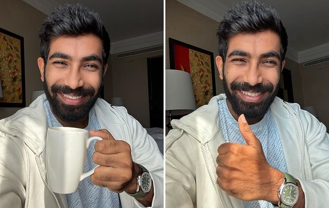 "Most important meal of the day" - Jasprit Bumrah unwinds with a cup of coffee [In Pictures]