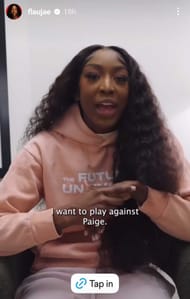 Screenshot of Flau'jae Johnson's story post. (Instagram)