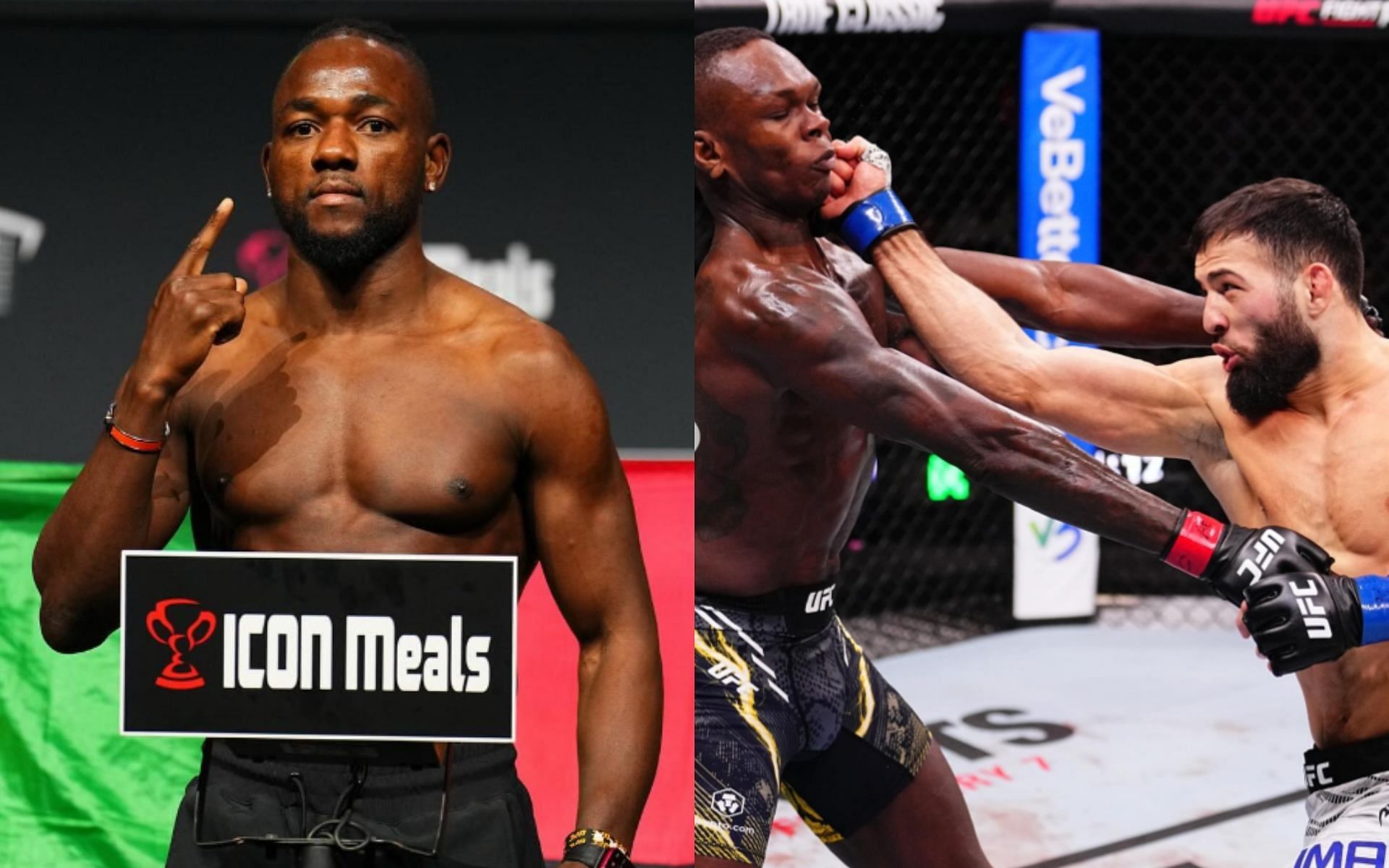 Manel Kape (left) feels &quot;sad&quot; about his rival Israel Adesanya after losing to Nassourdine Imavov (right). [Image credit: @manelkape, @ufc on Instagram]