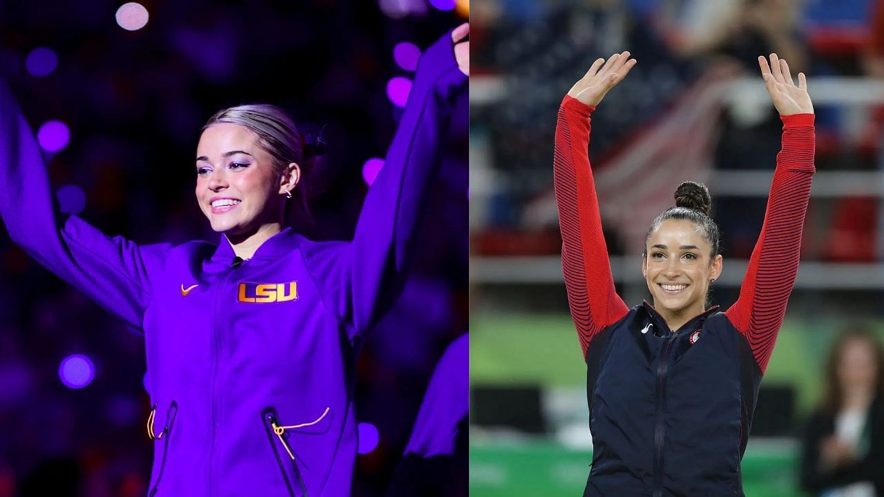 Olivia Dunne and Aly Raisman (Image via: Both Getty)