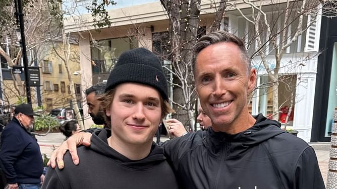 Sharks No. 1 pick Macklin Celebrini has surprise run-in with Steve Nash on NBA legend's 51st birthday