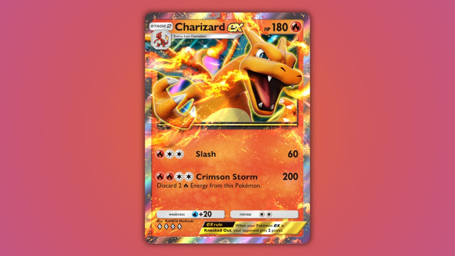 Charizard ex&#039;s card as seen in the game (Image via The Pokemon Company)