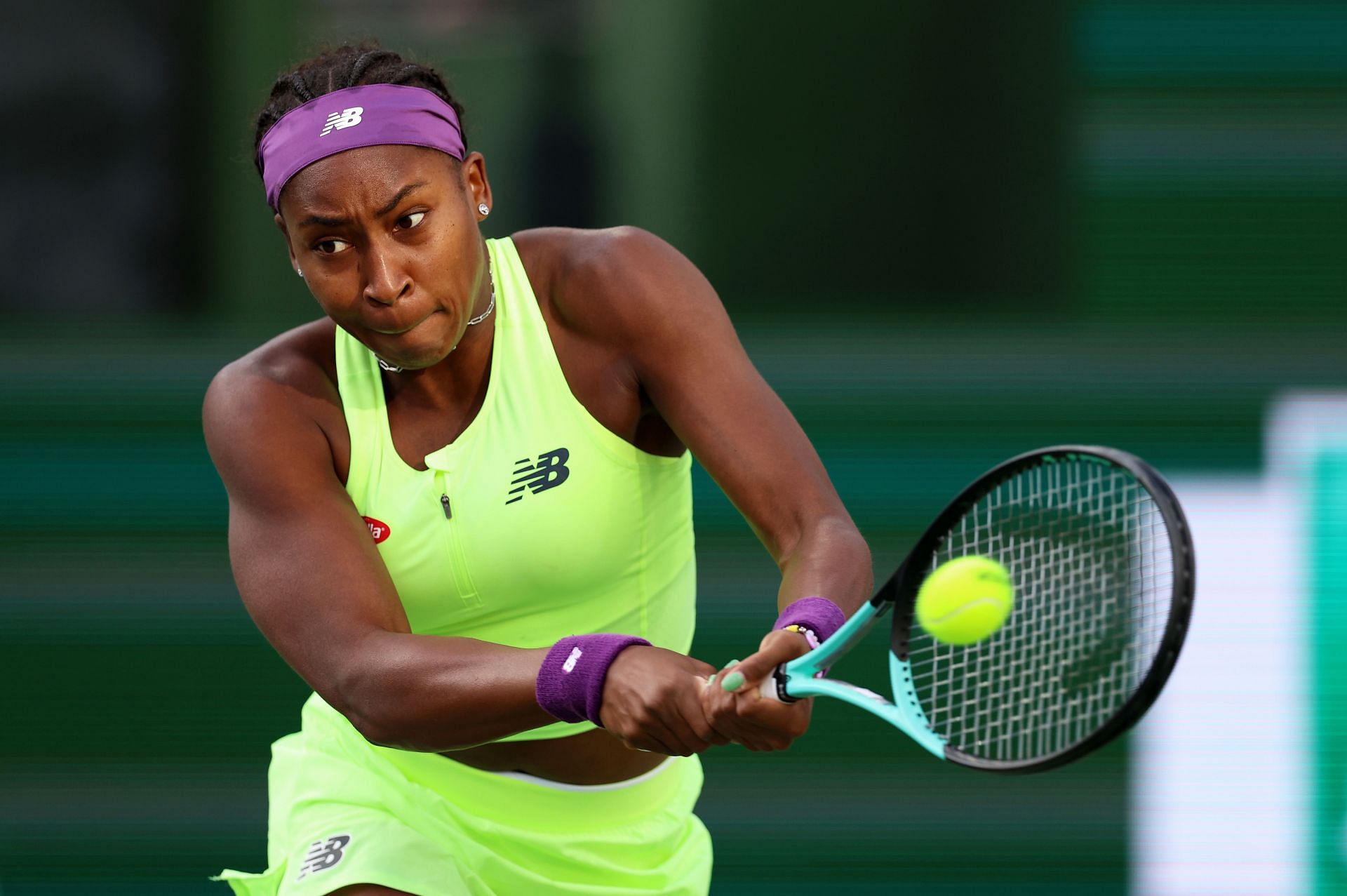 Coco Gauff at the 2024 BNP Paribas Open [Image Source: Getty Images]