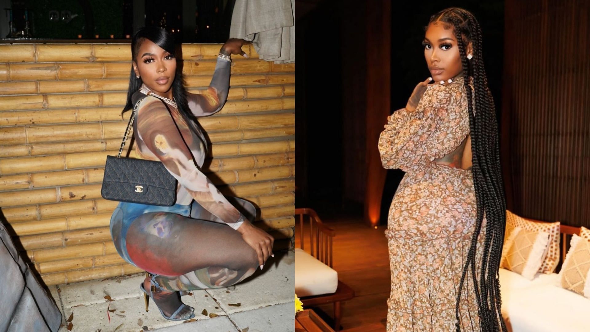 Kash Doll and Asian Doll get into feud on X (Image via kashdoll and asiandabrat/Instagram)