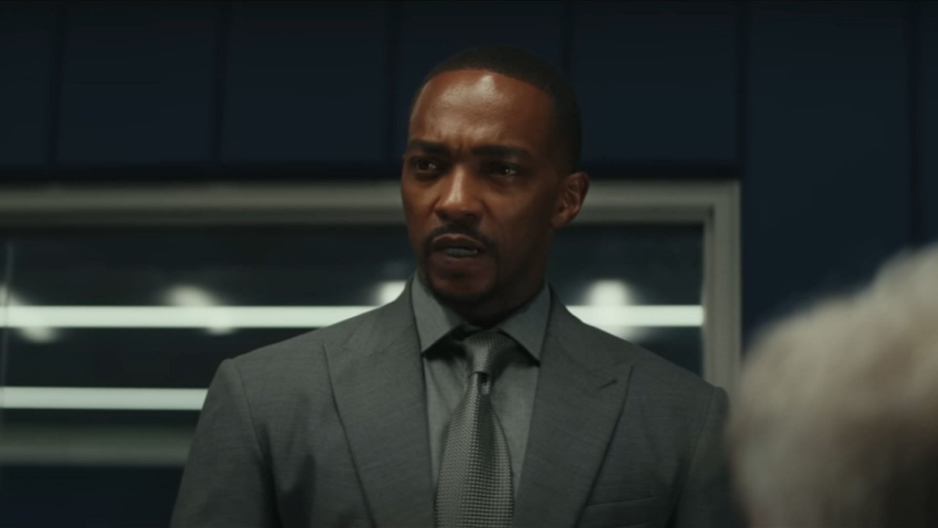 Anthony Mackie as Sam Wilson in Captain America: Brave New World trailer (Image via YouTube/Marvel Entertainment)