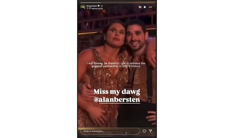 Screenshot of Ilona Maher&#039;s Instagram story | Credits: IG/ilonamaher