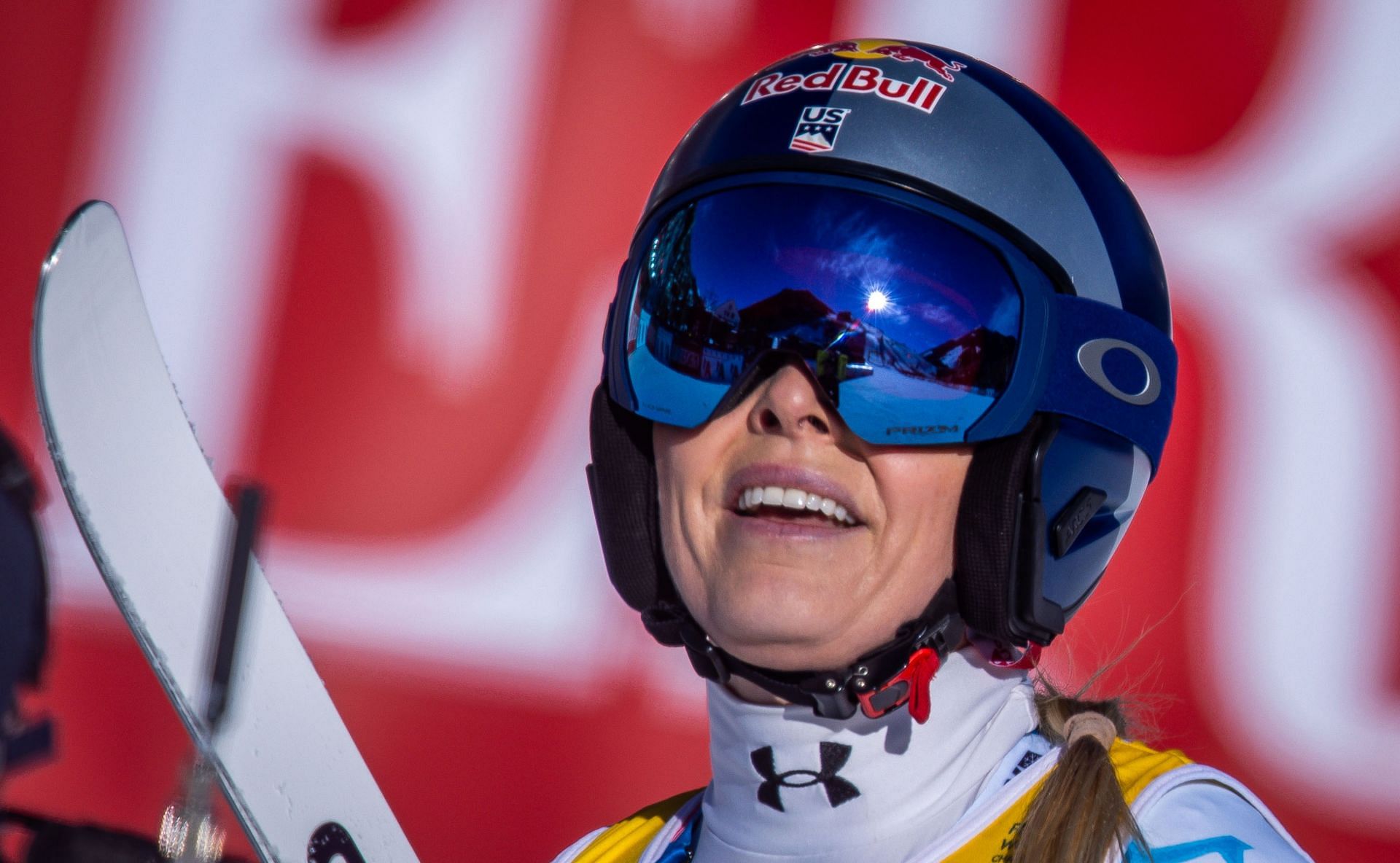 Lindsey Vonn after competing at the Alpine skiing: World Championships... - (Source: Getty)