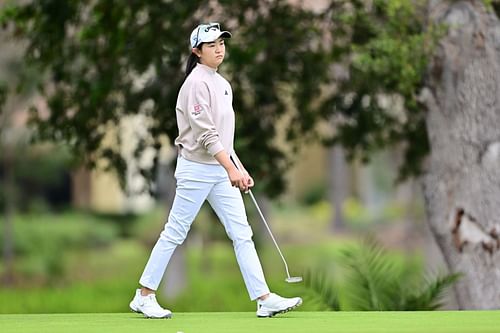 LPGA Tour veteran Rose Zhang clicked during Round 3 of the 2025 Hilton Grand Vacations Tournament of Champions [Image via Getty]