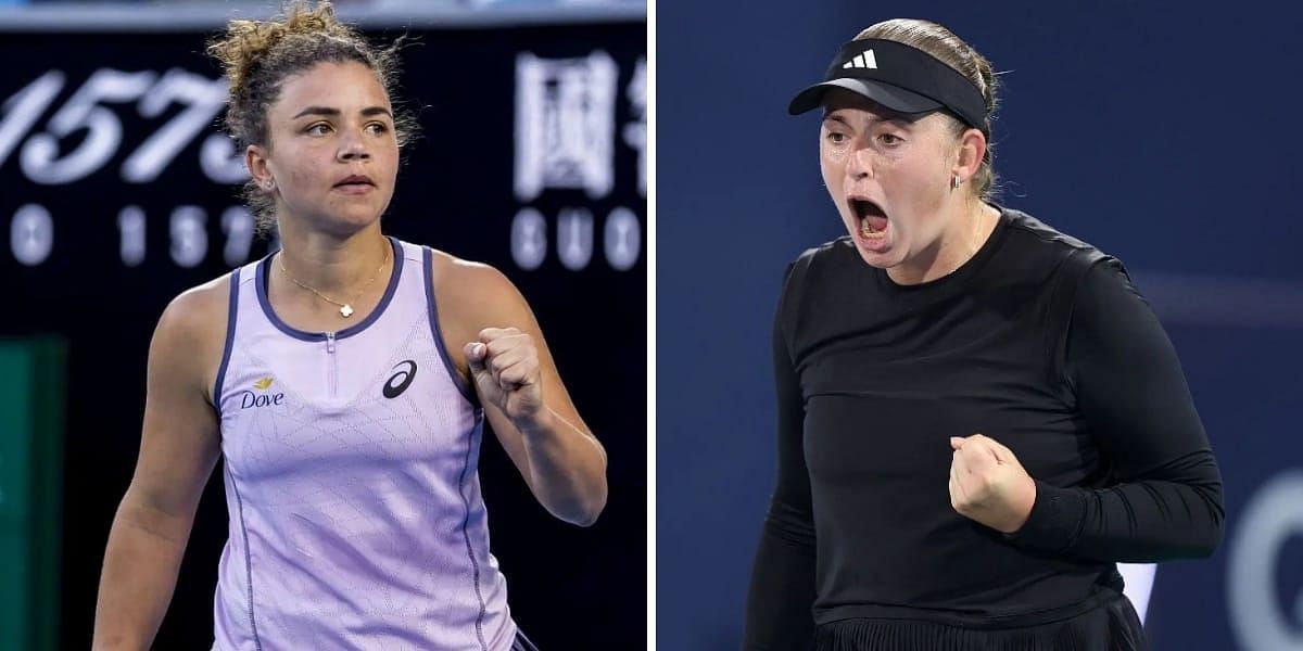 Jasmine Paolini (L) &amp; Jelena Ostapenko (R) (Source - GETTY)