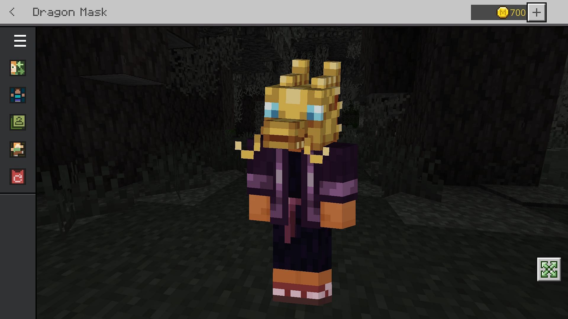 free Dragon Mask in Minecraft Bedrock 