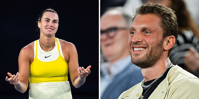 Aryna Sabalenka's boyfriend Georgios drops 1-word reaction to her chic all-black fit in striking Nike photoshoot