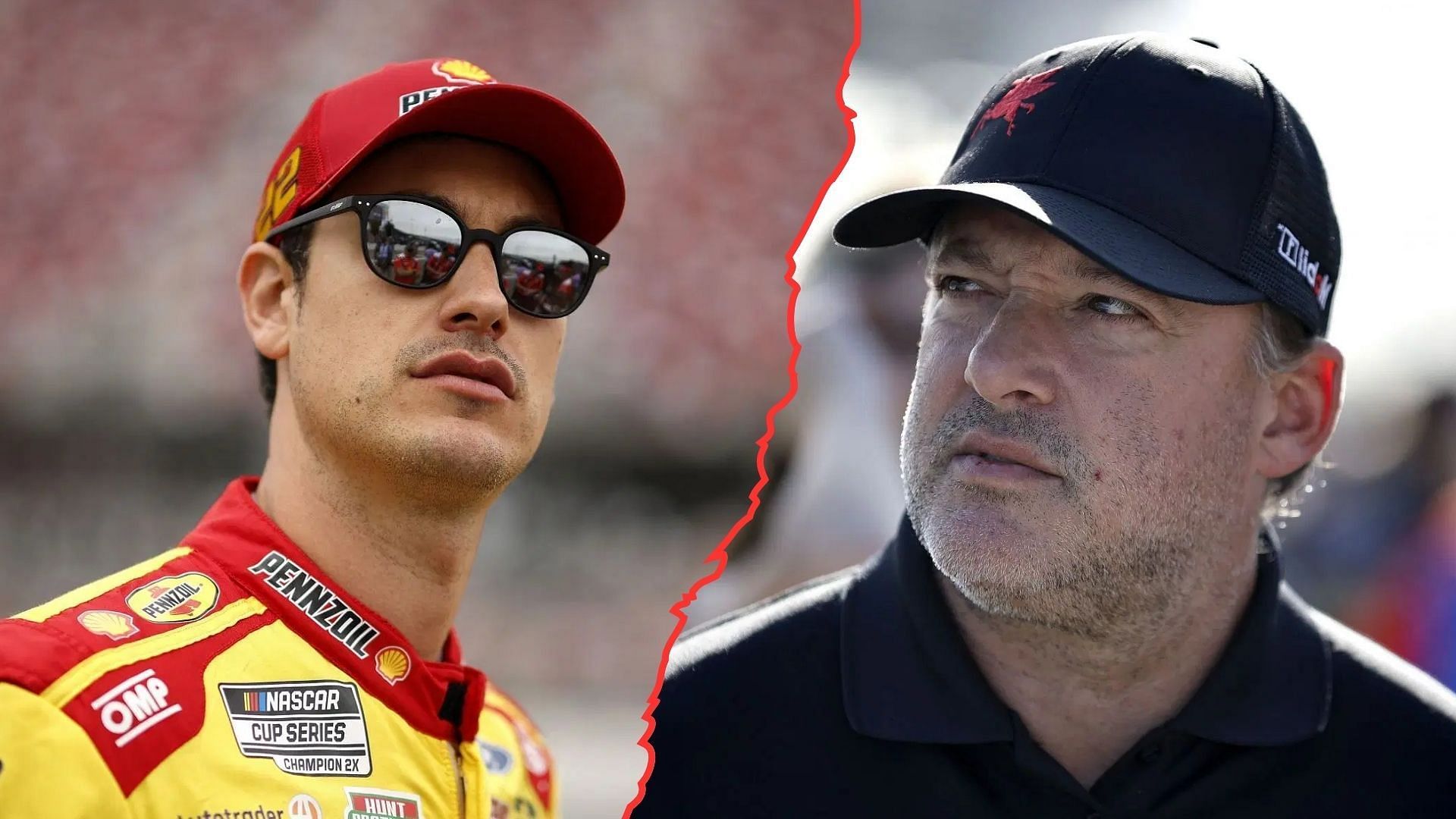 Tony Stewart (R) once ignored his fan Joey Logano (L) (Image: Getty)