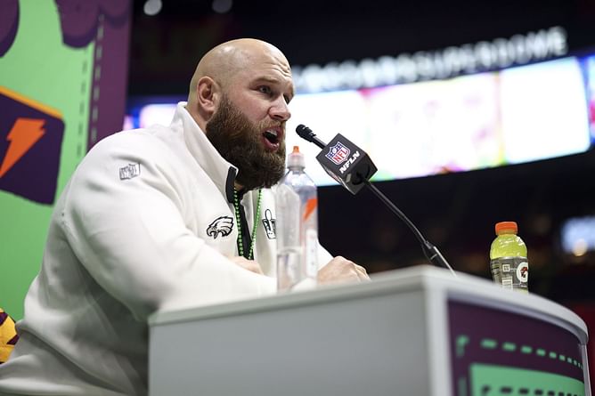 Eagles legend Lane Johnson makes feelings known on Packers' attempt to ban 'Tush Push' play