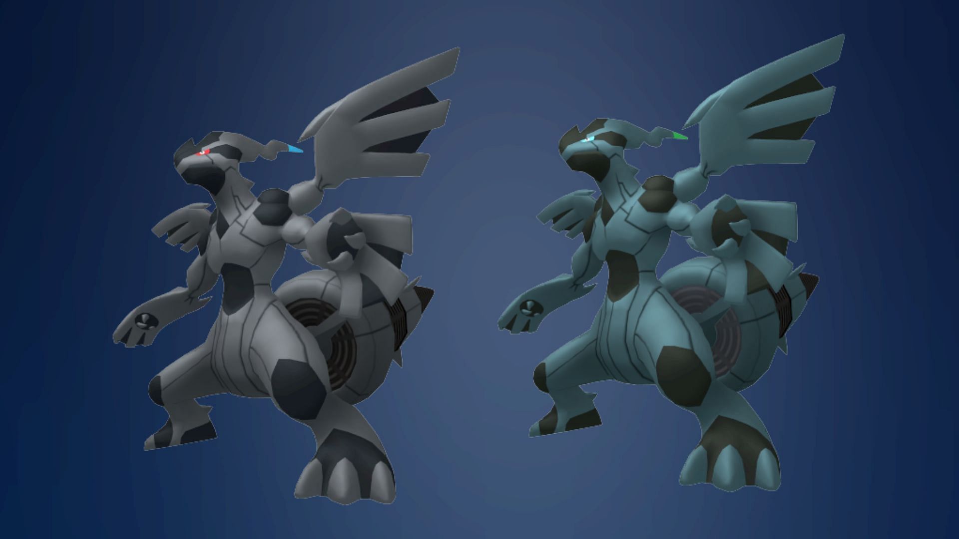 Zekrom shiny comparison (Image via TPC)