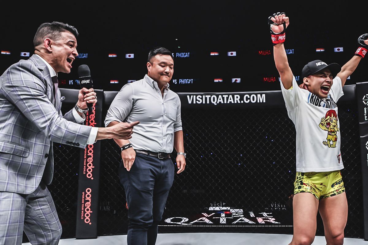 Ayaka Miura says she will put to good use her latest $50,000 performance bonus. -- Photo by ONE Championship