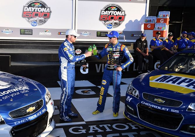 Dale Jr. reposts $12M HMS star Chase Elliott’s 2017 Daytona 500 throwback picture