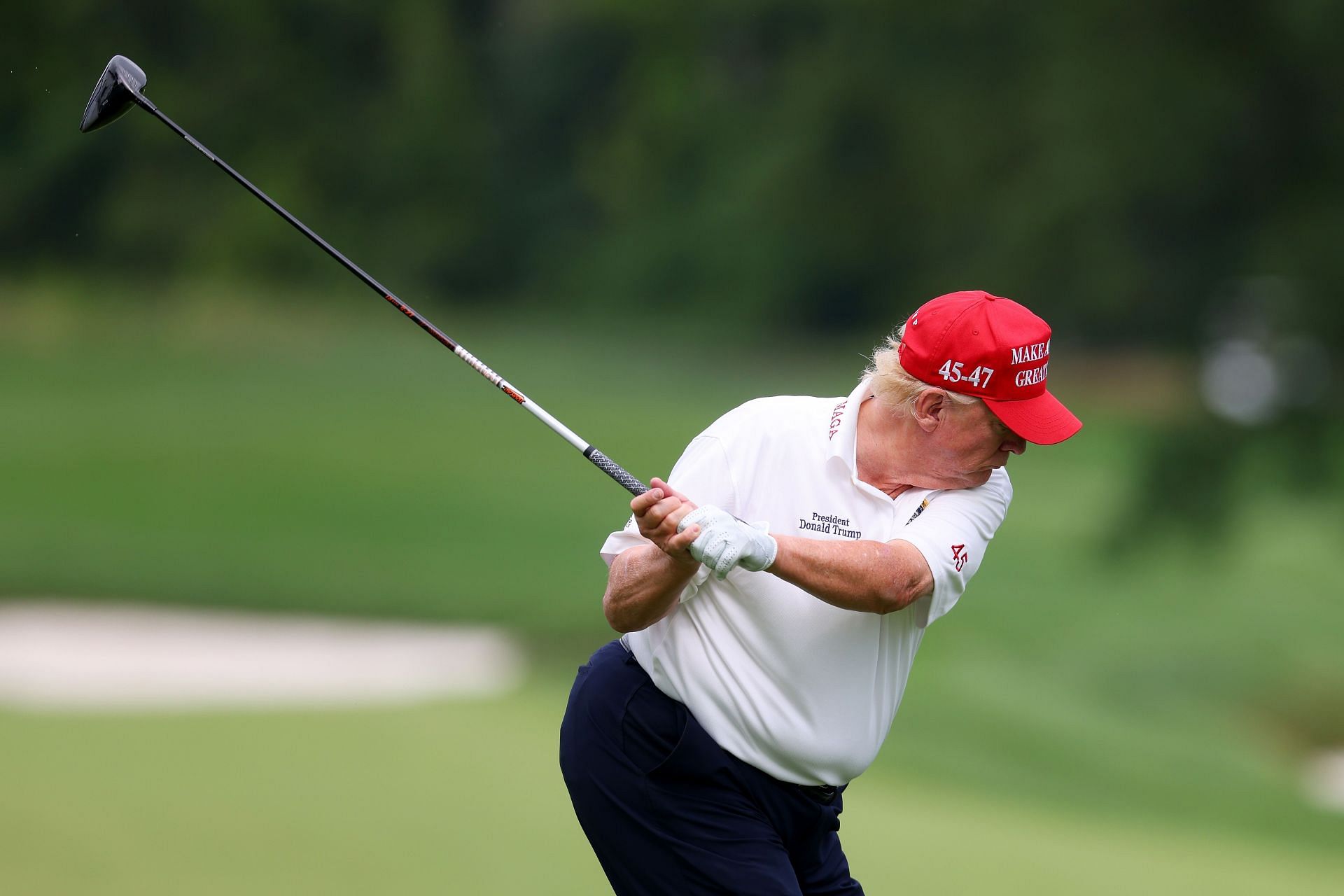 Donald Trump at the LIV Golf Invitational - Bedminster - Pro-Am - Source: Getty