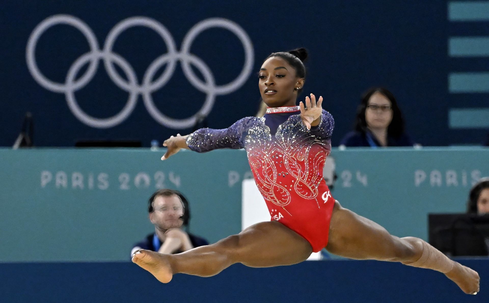 Gymnastics during the Paris 2024 Olympics- Simone Biles in action - Source: Getty