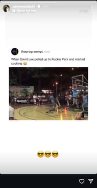 Screengrab of Wozniacki's Instagram story. Source: Instagram @carowozniacki nter caption Wozniack2024 Australian Open: Previews - Source: Getty