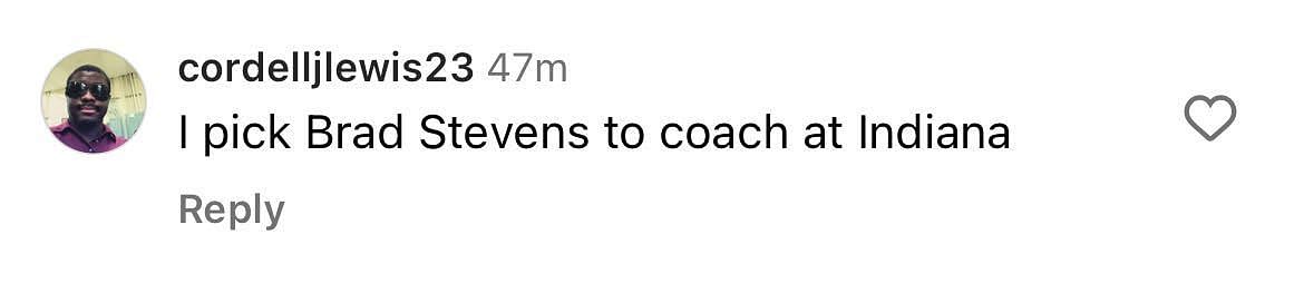 One IG user shares his pick for Indiana&#039;s next head coach