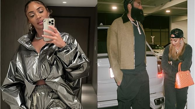 James Harden's girlfriend Paije Speights vents about feeling drained before hitting the gym in $160 kicks