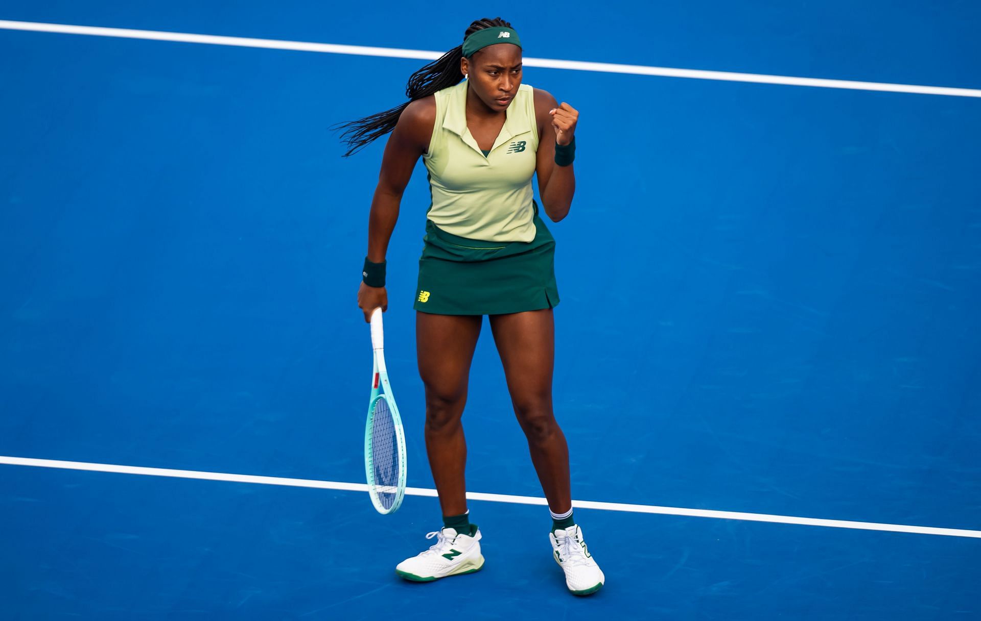 Coco Gauff at the Qatar TotalEnergies Open - Source: Getty