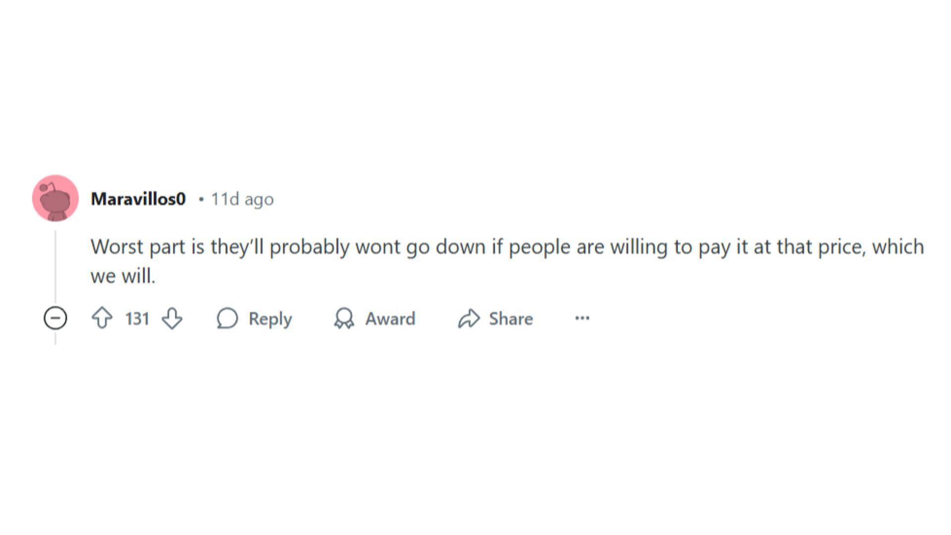 Redditors express their opinion over the $1 hike (Image via Reddit/r/costco)