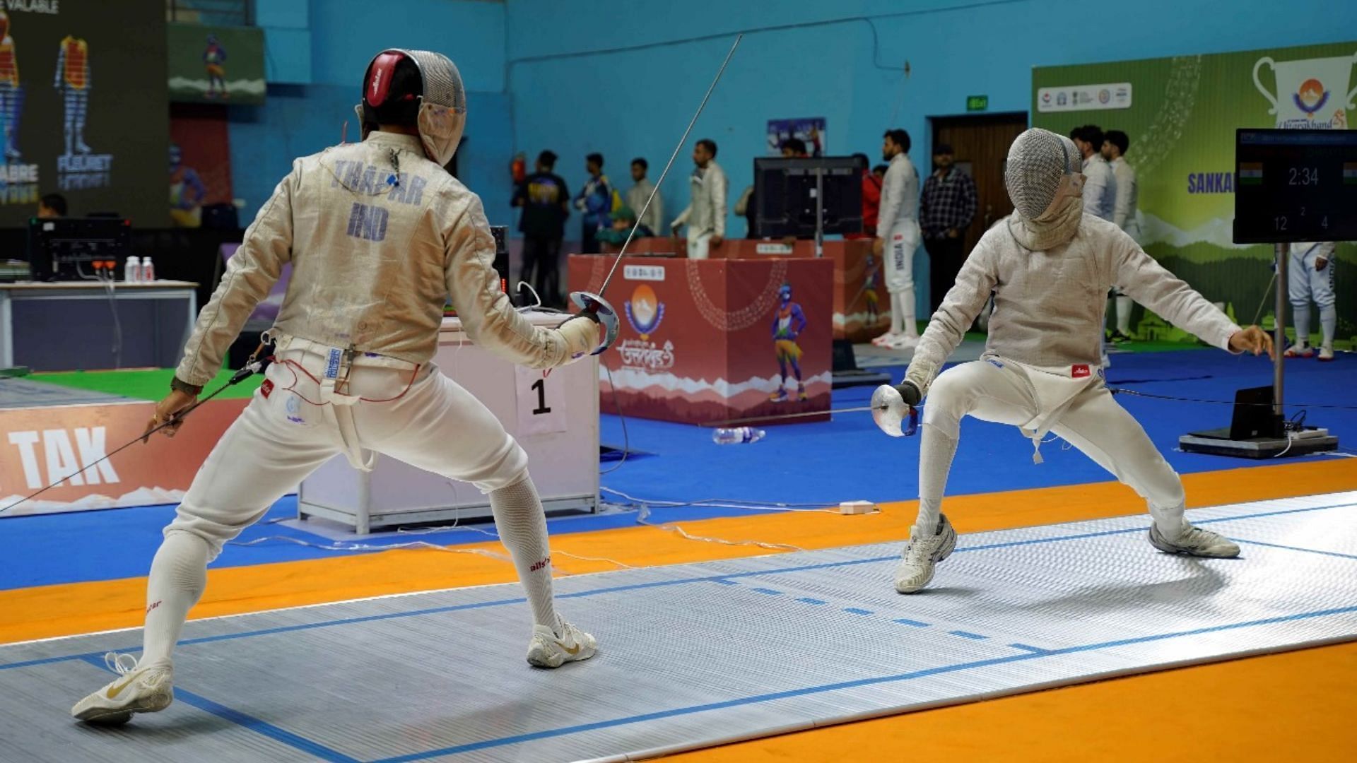 National Games 2025 Fencing: Nidhi Gisho and Tanishka Khatri win gold in men