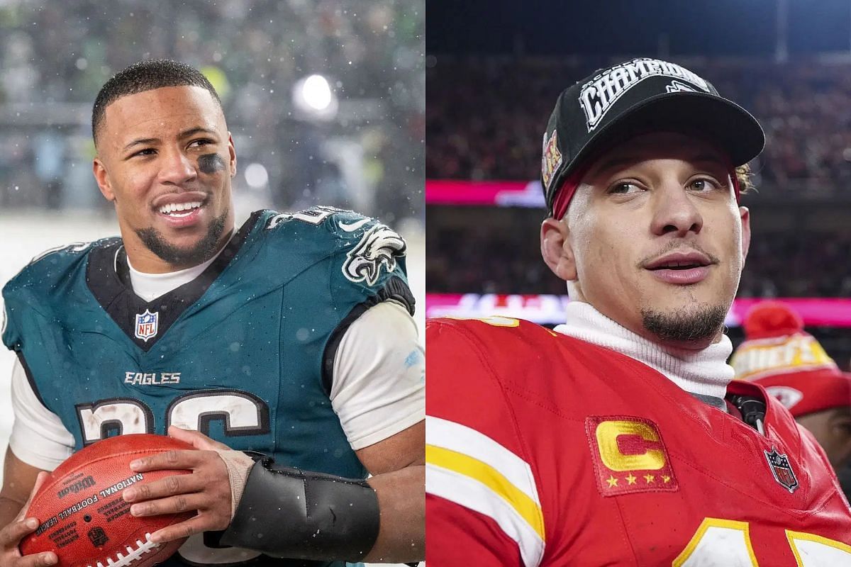 4 players who could bag Super Bowl MVP for Chiefs-Eagles rematch ft. Saquon Barkley (Image Credits - GETTY)