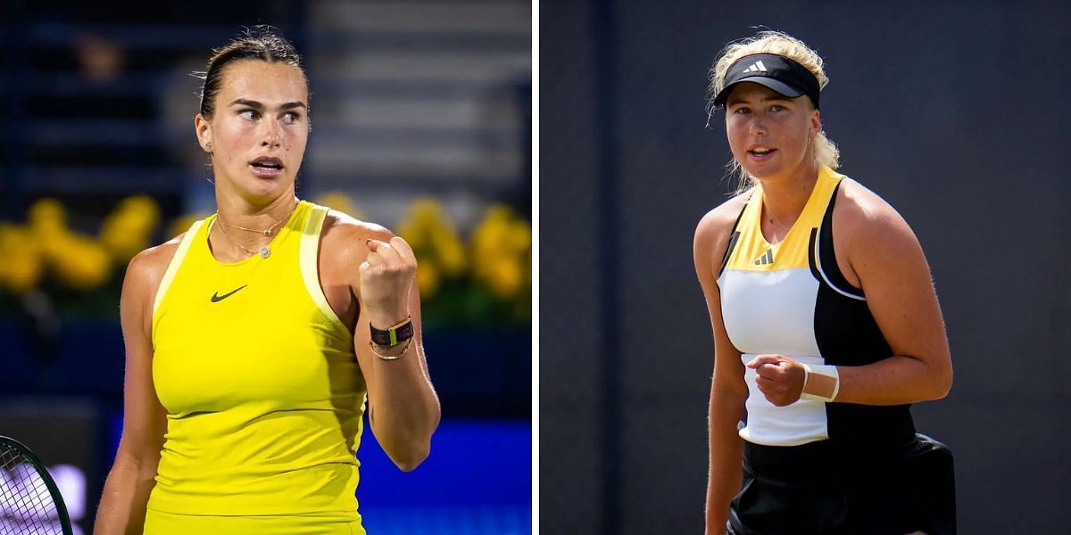 Aryna Sabalenka vs Clara Tauson is one of the third-round matches at the Dubai Tennis Championships 2025. (Photos: Getty)