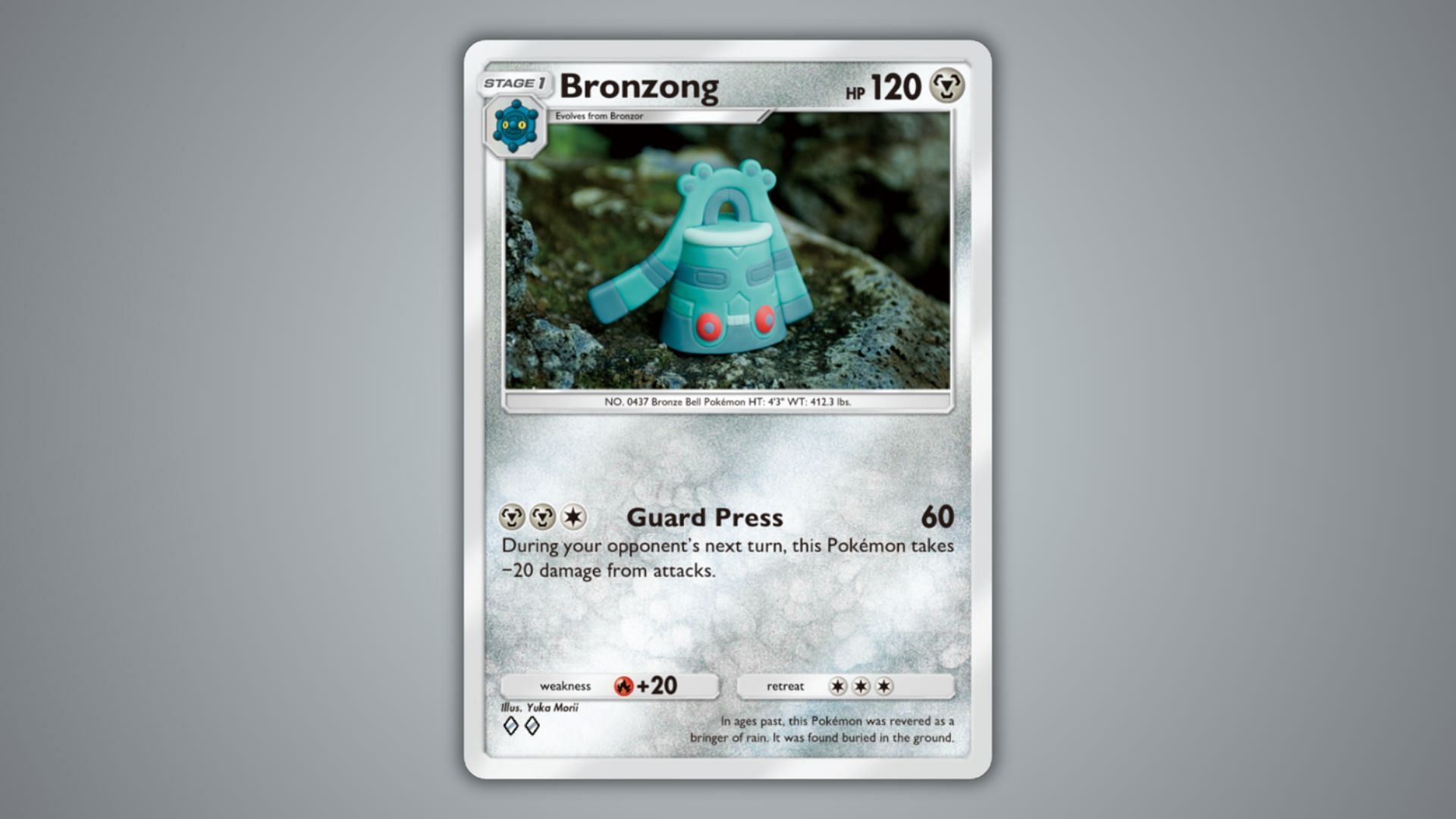 Bronzong&#039;s card as seen in the game (Image via The Pokemon Company)