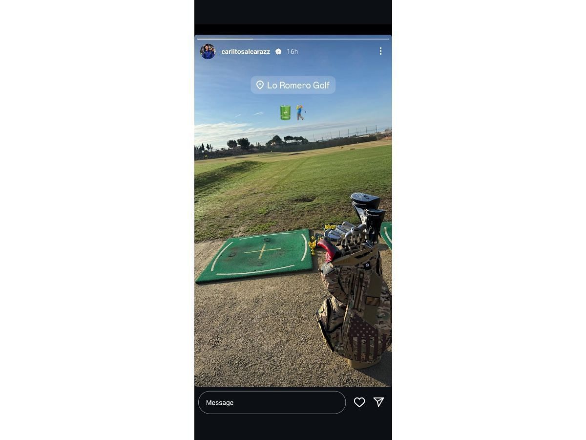 Alcaraz&rsquo;s Instagram story