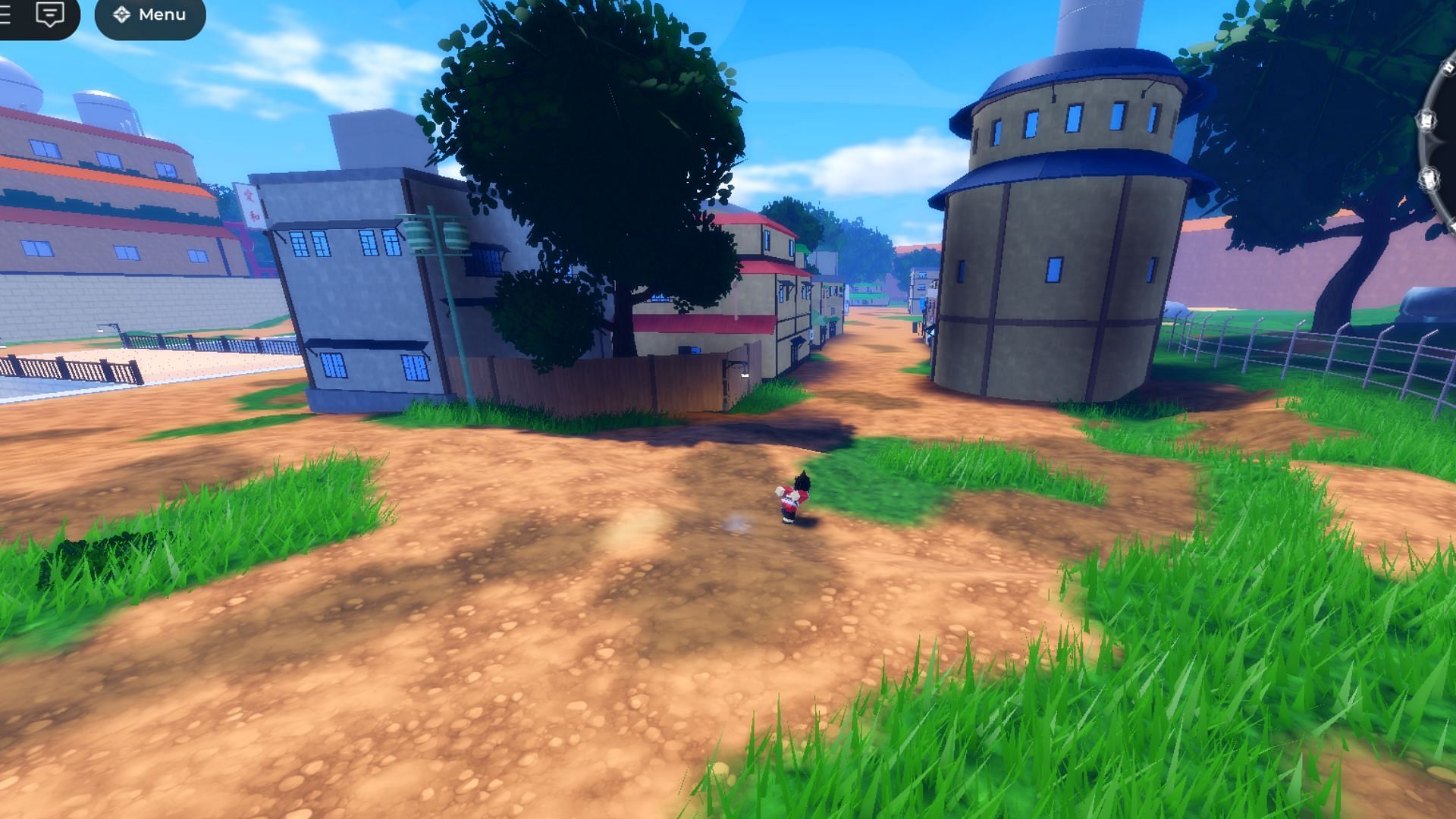 Exploring Leaf Village (Image via Roblox)