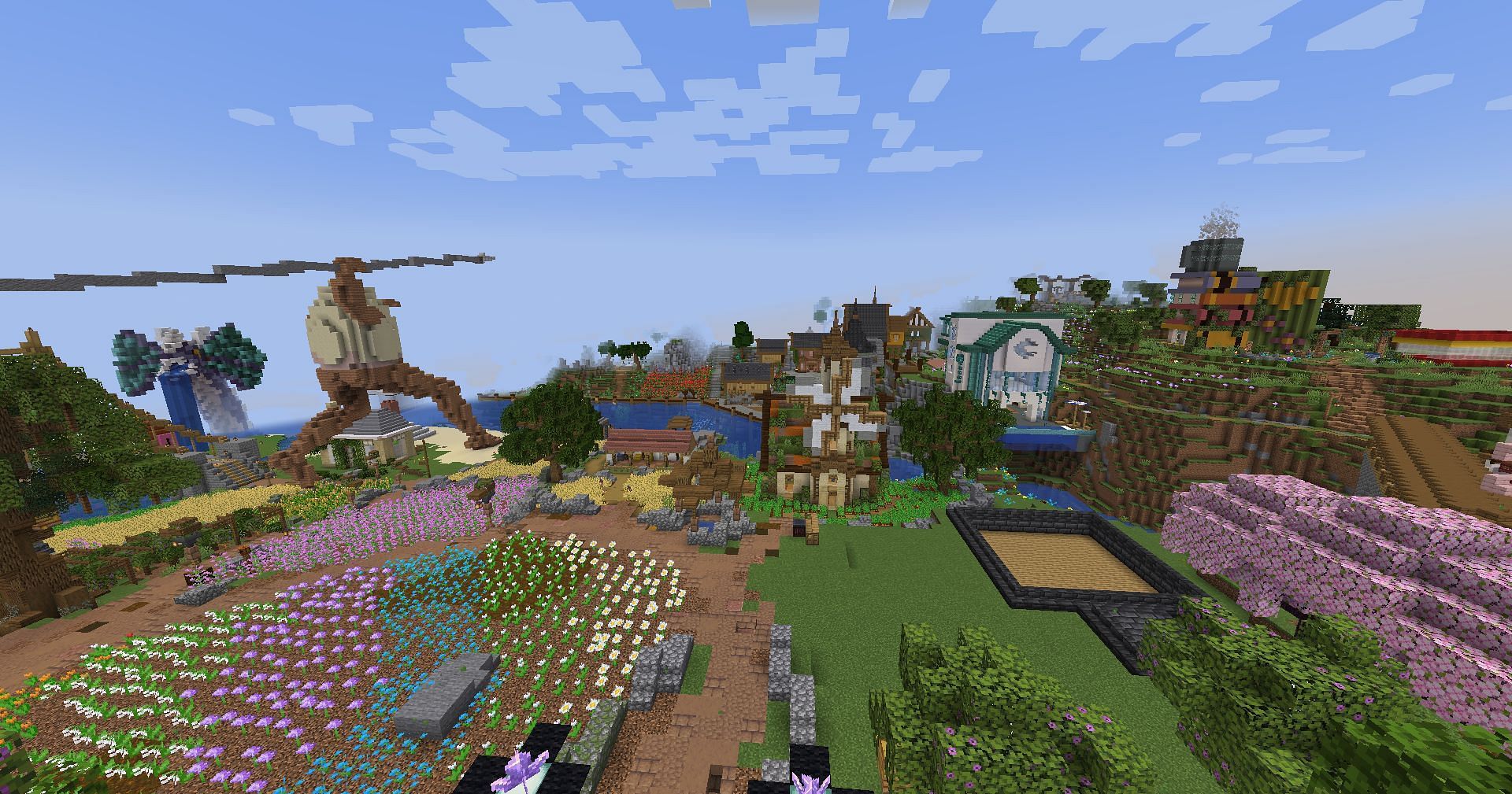 NostalgiaCraft is great for those who love building (Image via Mojang Studios)