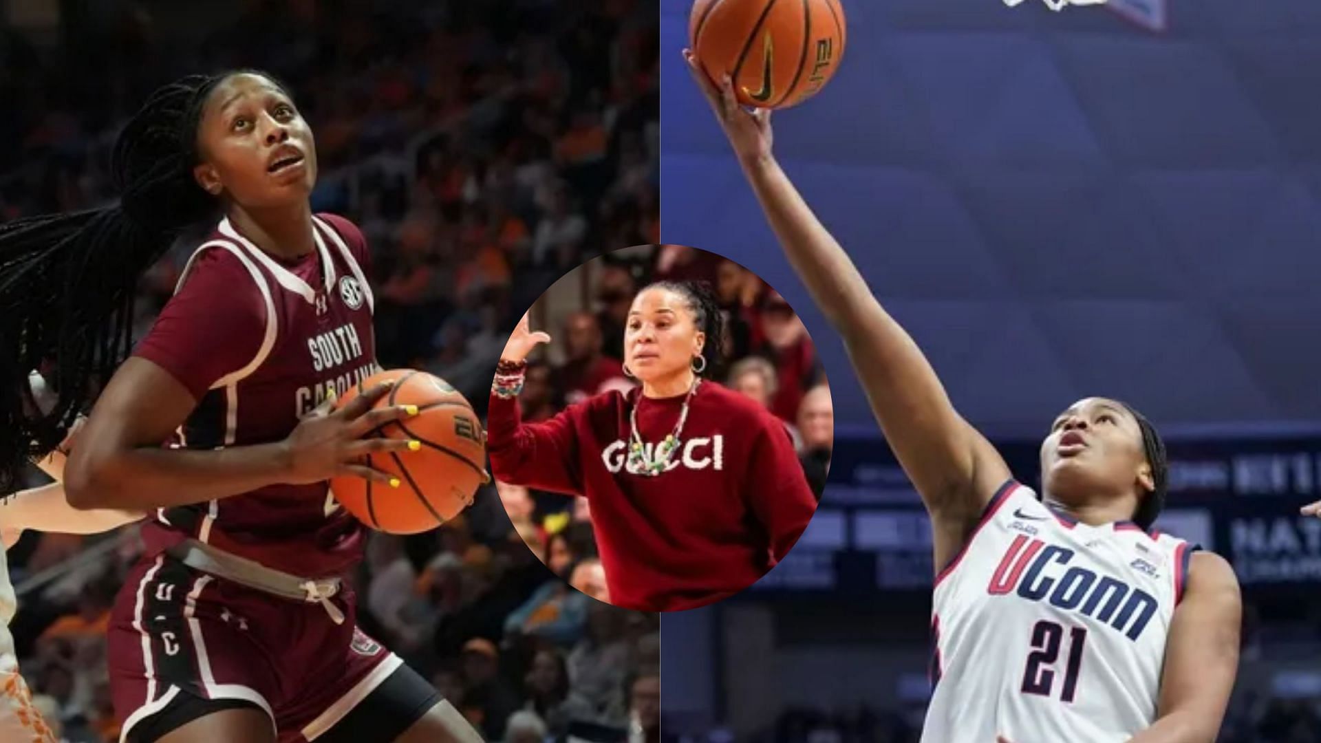 Dawn Staley thinks South Carolina star on same level as Sarah Strong for the Freshman of the Year award. (Image Source: IMAGN)