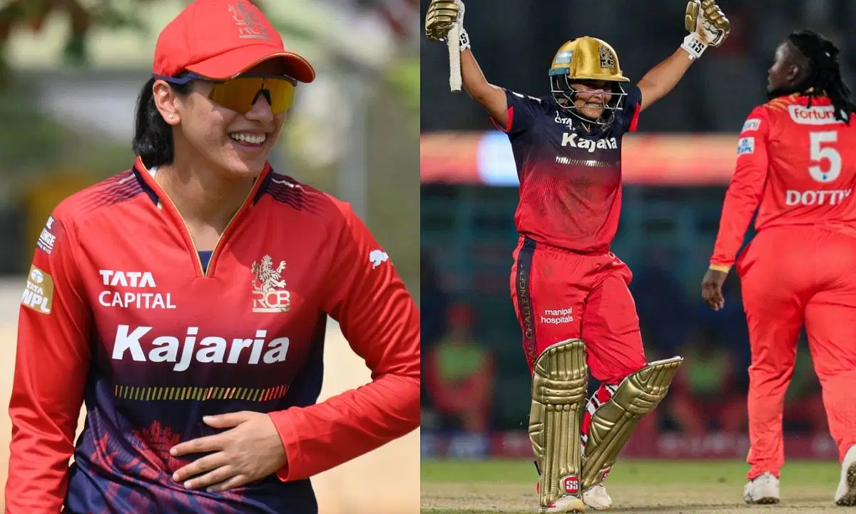 स्मृति मंधाना ने की ऋचा घोष की जमकर तारीफ (Photo Credit -@RCBTweets)