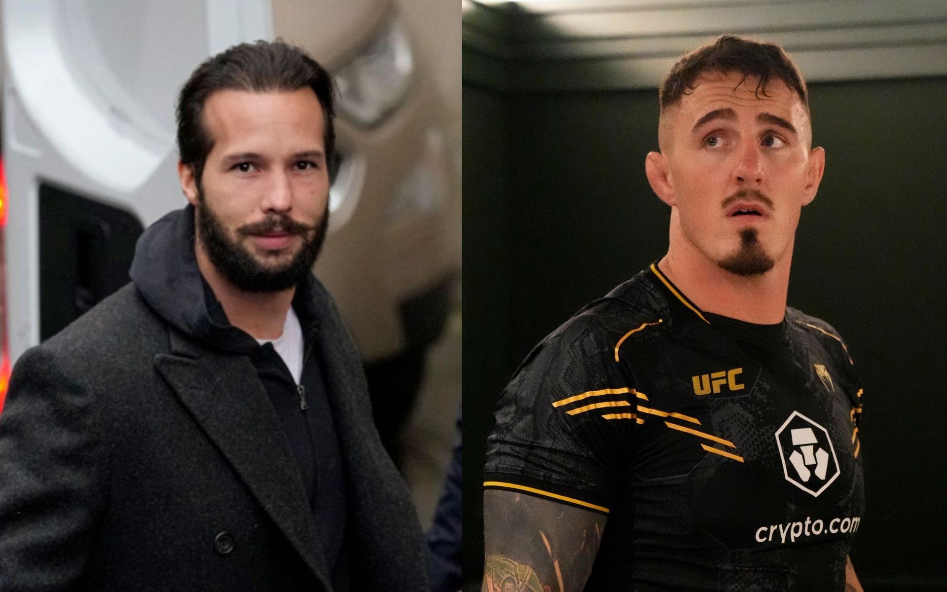 Trisan Tate talks Tom Aspinall vs. high profile security guards. [Images courtesy: Getty and @TatetheTalisman on X]