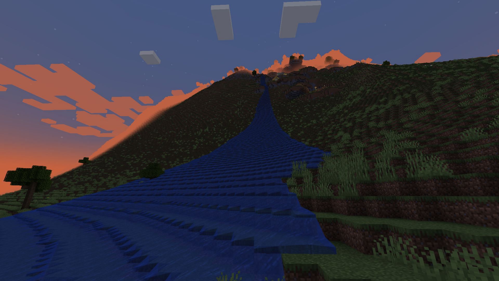 The Epic Terrain Minecraft mod adds a host of realistic mountains and structures (Image via Mojang Studios || Curseforge/@wonderfulaichen)