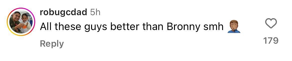 An IG user suggests that the NC State players are better than Bronny James