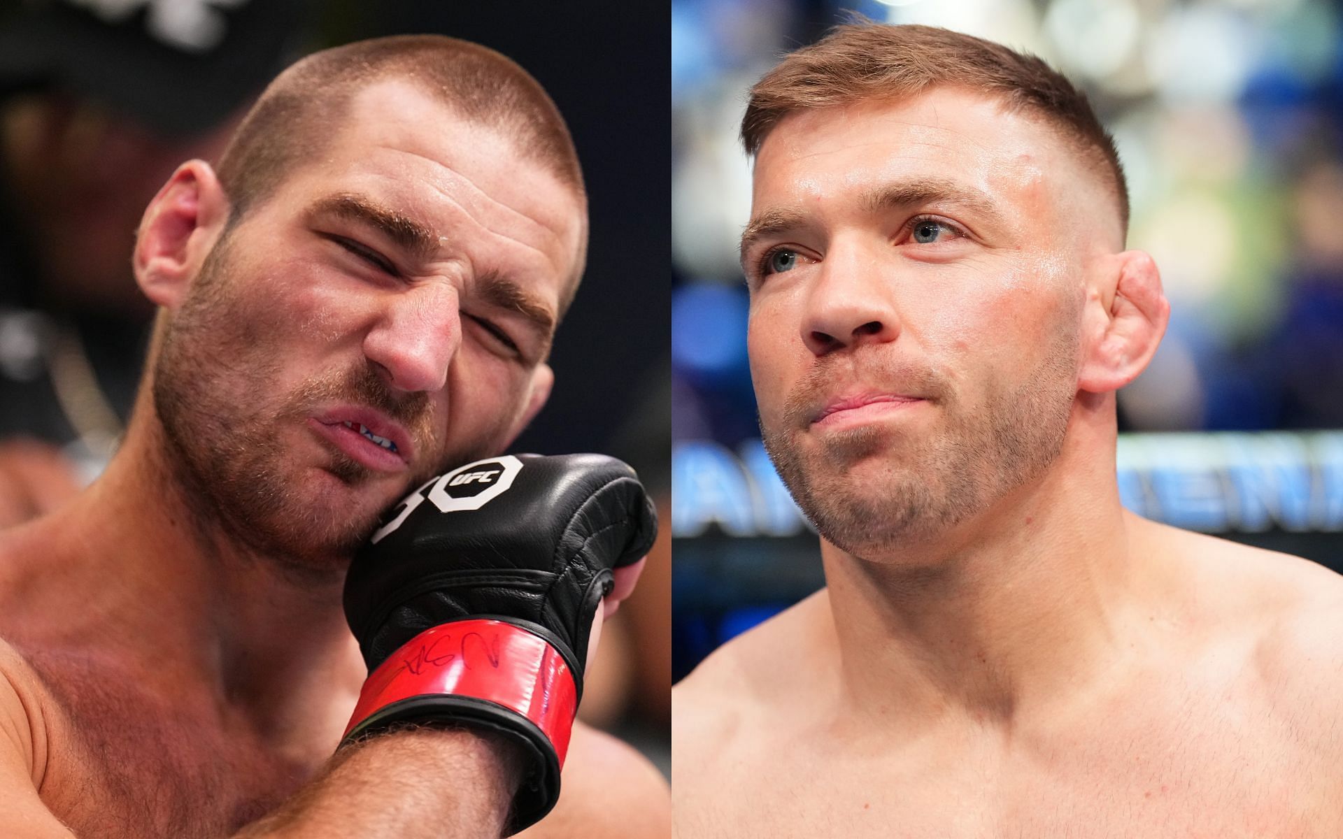 Sean Strickland (left) and Dricus du Plessis (right) will compete in the main event of UFC 312 [Images courtesy: Getty Images]