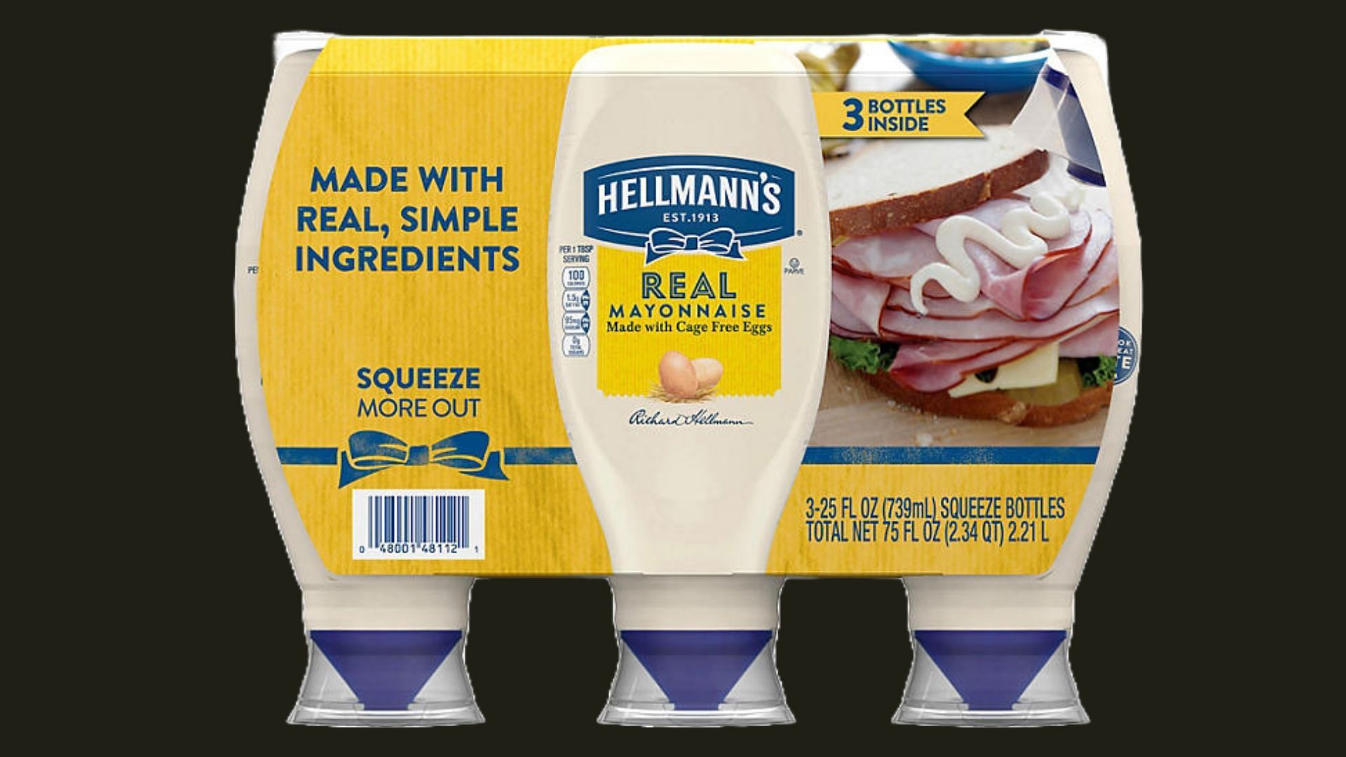 Hellmann&#039;s Real Mayonnaise (Image credits: samclub.com)