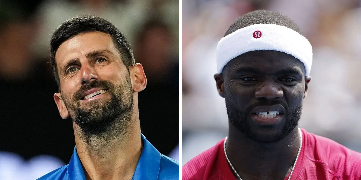 Novak Djokovic (left), Frances Tiafoe (right), Sources: Getty