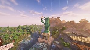 Minecraft player builds villager-inspired Statue of Liberty