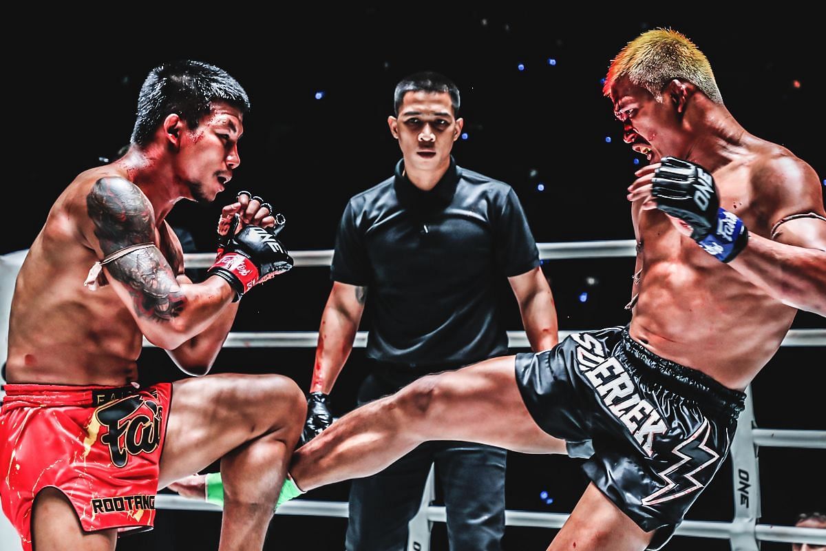 Rodtang during his September 2023 classic with Superlek. [Photo via: ONE Championship]